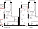 保利叶语80㎡北欧风格两室两厅装修案例