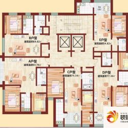 华凌国际公寓户型图13号楼2梯5户户型图 