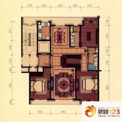 绿城玉园户型图1号楼b4户型图 3室2厅2卫1厨